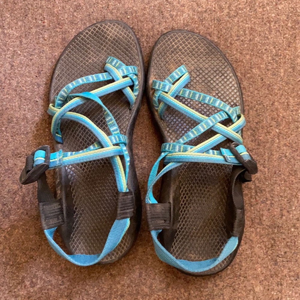 Teal Chaco Sandals